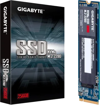 SSD 256GB M.2 2280 NVME PCIE GEN 3.0X4 P/N: GP-GSM2NE3256GNTD - GIGABYTE