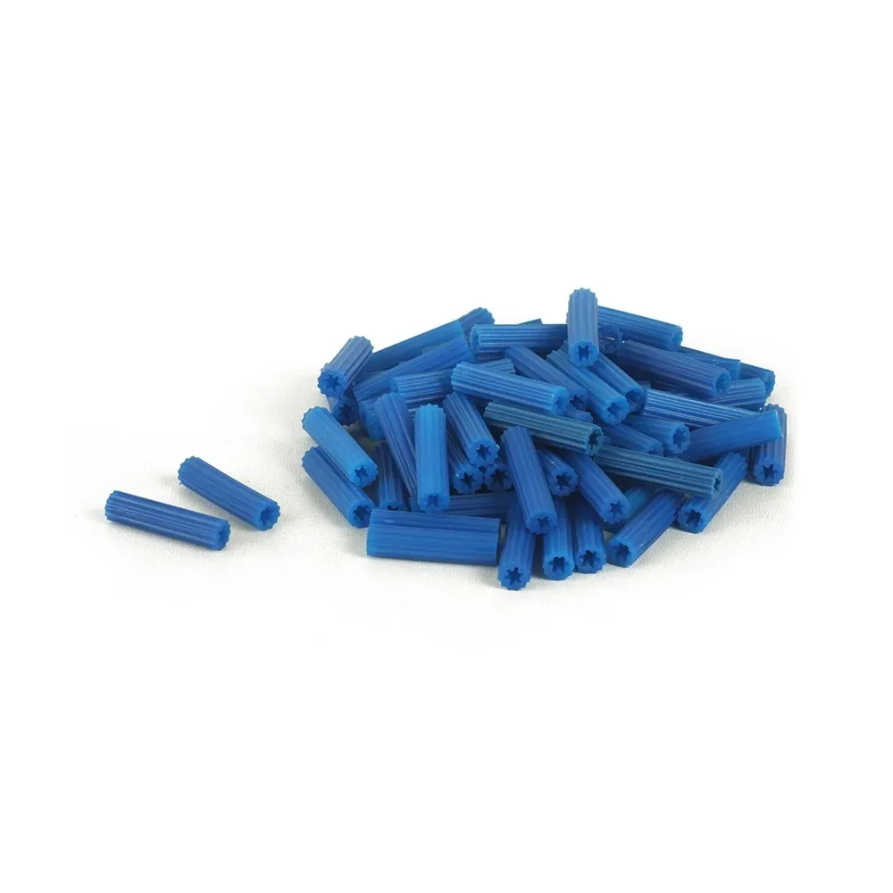 TARUGOS PVC AZUL 5/16 (BOL1000) - CHASQUI