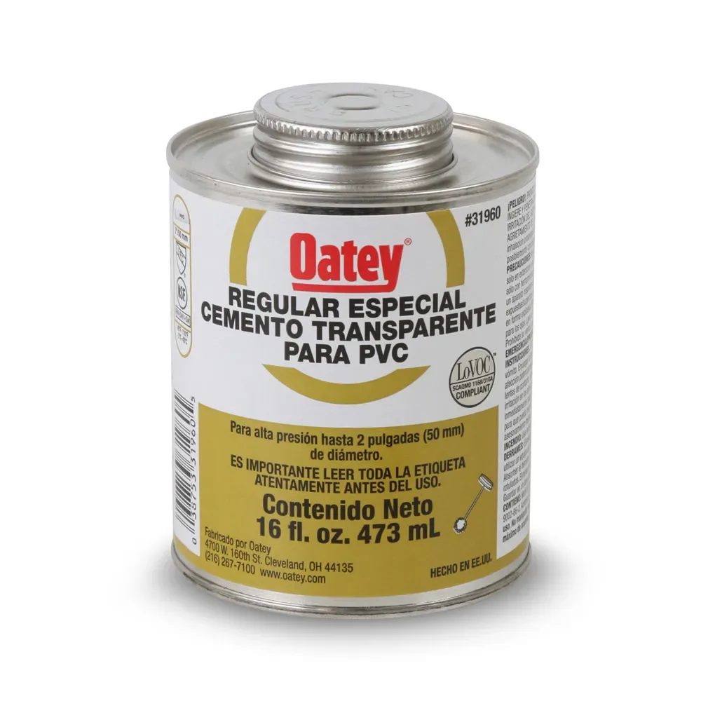 Pegamento PVC REGULAR16 onz 1/8 31960 CJAX24 - Oatey