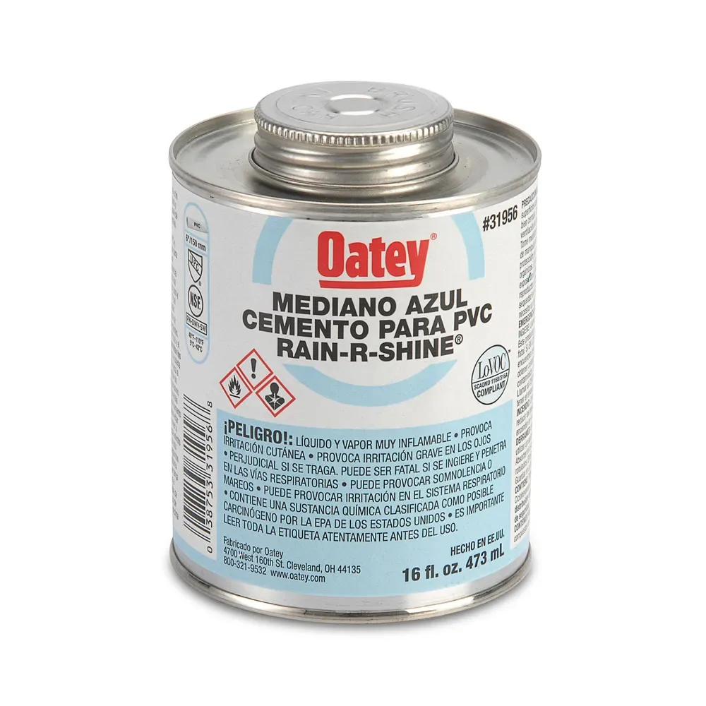 Pegamento PVC rain 16 onz 1/8 31956 CJAX24 - Oatey