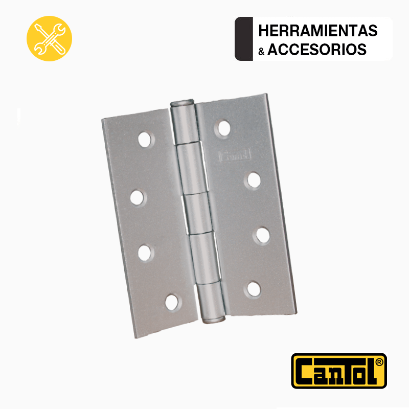 BISAGRA CAPU.4X3". ALUMINIZADA CJA 6 PARES - CANTOL
