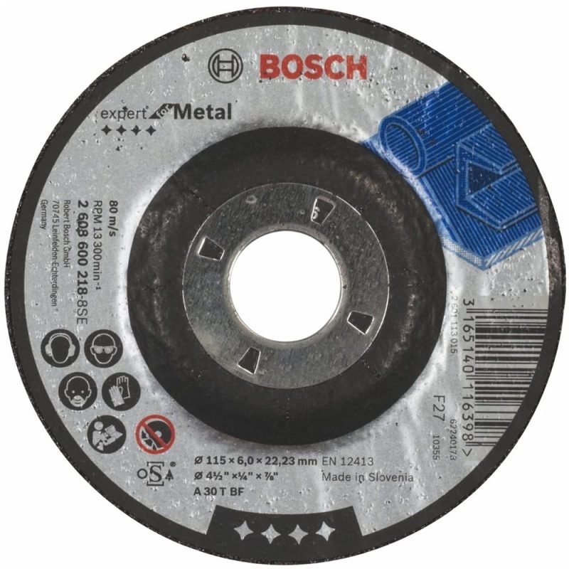 DISCO DESBASTE P/METAL 115X6.0MM 4 1/2 2608600218 - BOSCH