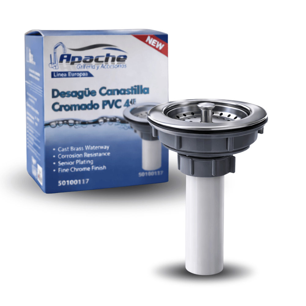 DESAGUE P/LAVATORIO 4 CROMADO CJAX50 50100117 - APACHE