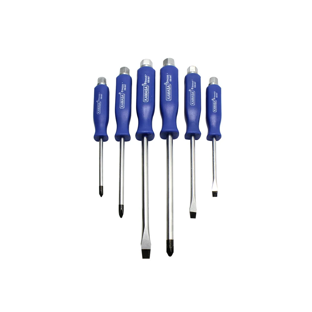 Jug.desarmador golpe m/azul x 6 PCSKM947 Kamasa