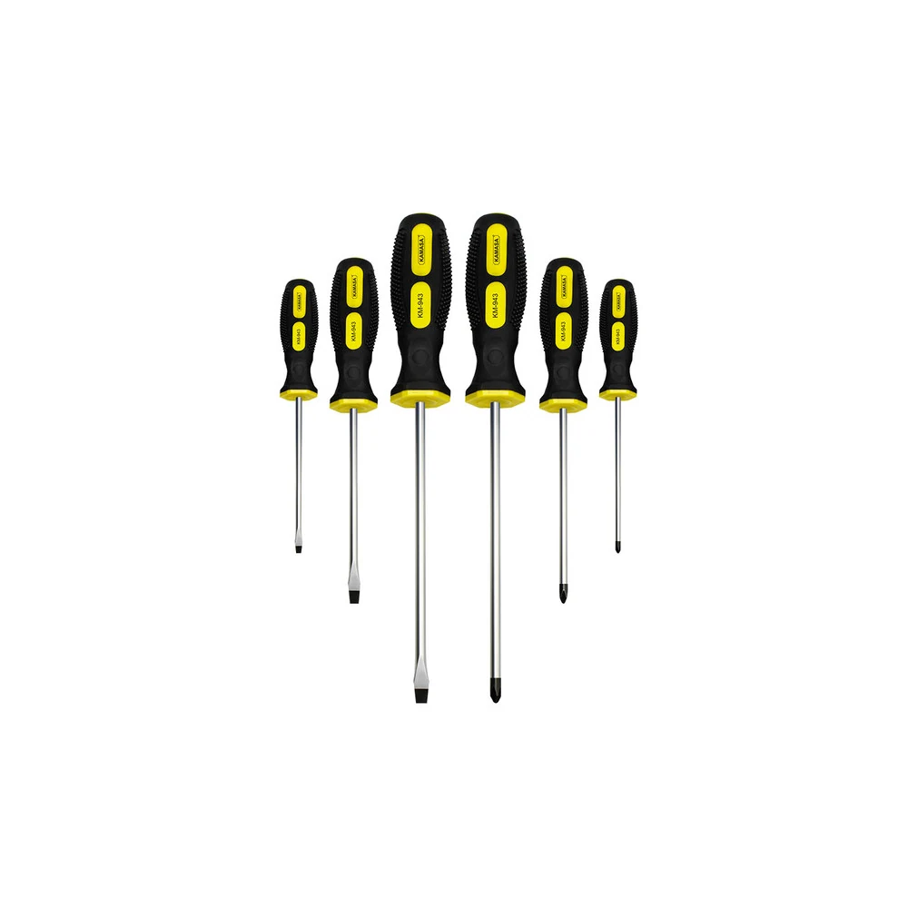Jueg.desarmador 6 pcs ama/negro KM943 Kamasa