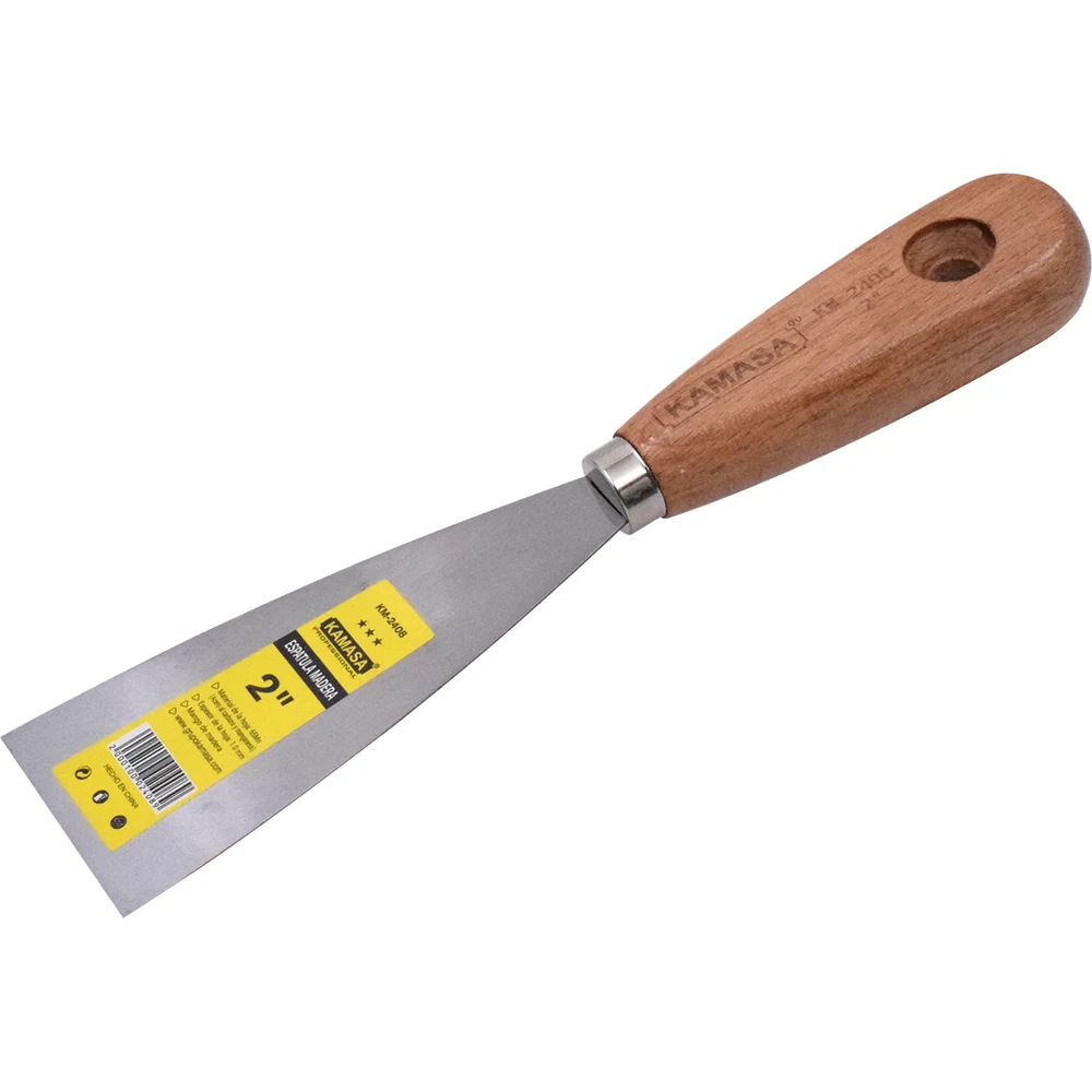 Espatula mango de madera 2 KM2408 cja X10 doc Kamasa