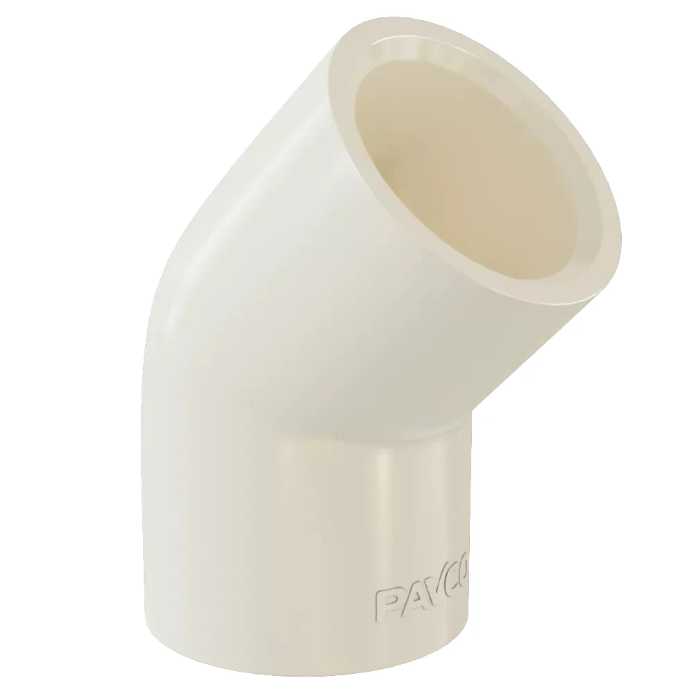 Codo CPVC 1/2 x 45║ CAJAX500 (BOLSA100) Pavco