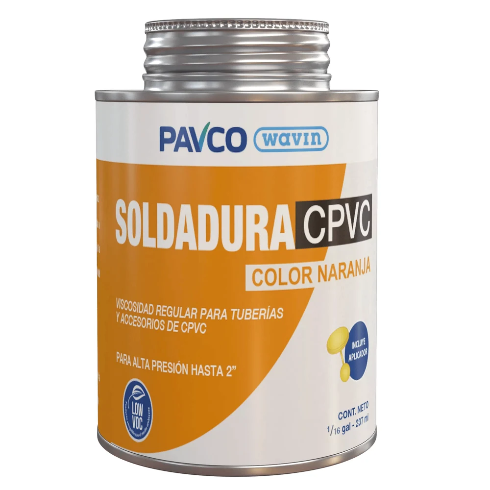 Soldadura liquida CPVC 1/16 cja x 36 Pavco
