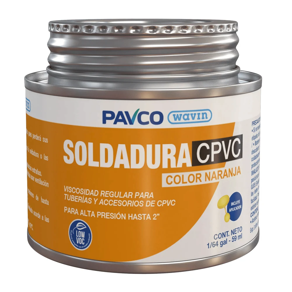 Soldadura liquida CPVC 1/64 cja x 30 Pavco