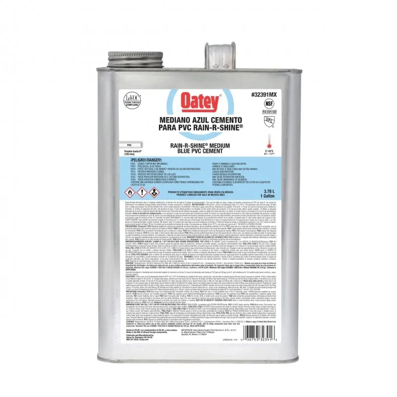 Pegamento PVC rain 1 gln 30895 CJAX6 - Oatey