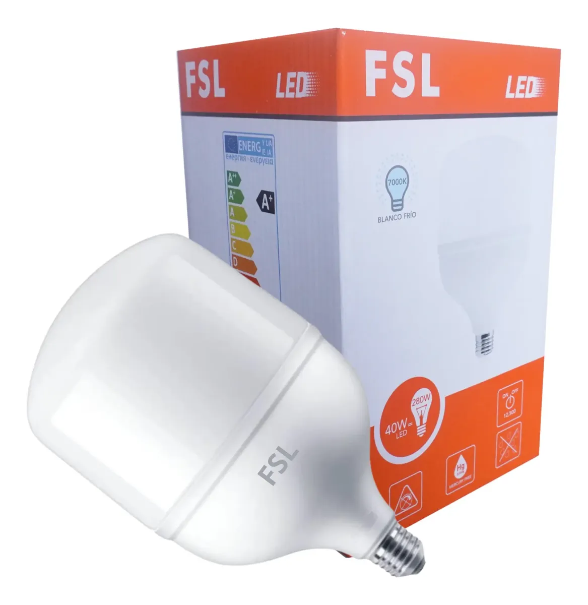 FOCO LED 40W/T100 E27/AC220-240V BLANCA FCT240BL - FSL