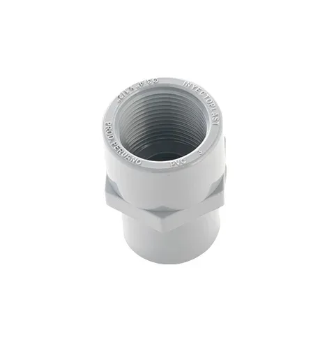 Reduccion PVC 3/4 a 1/2" con rosca interna - Inyectoplast