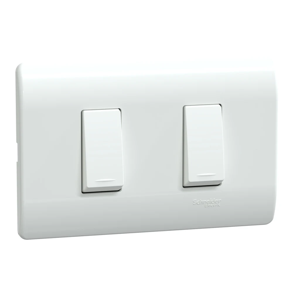 Interr.conmuta doble genesis blanco MWD130237542 Schneider