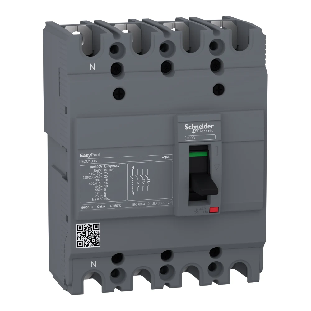 Interr.termomag fijo 4X40AMP EZC100N4040 Schneider