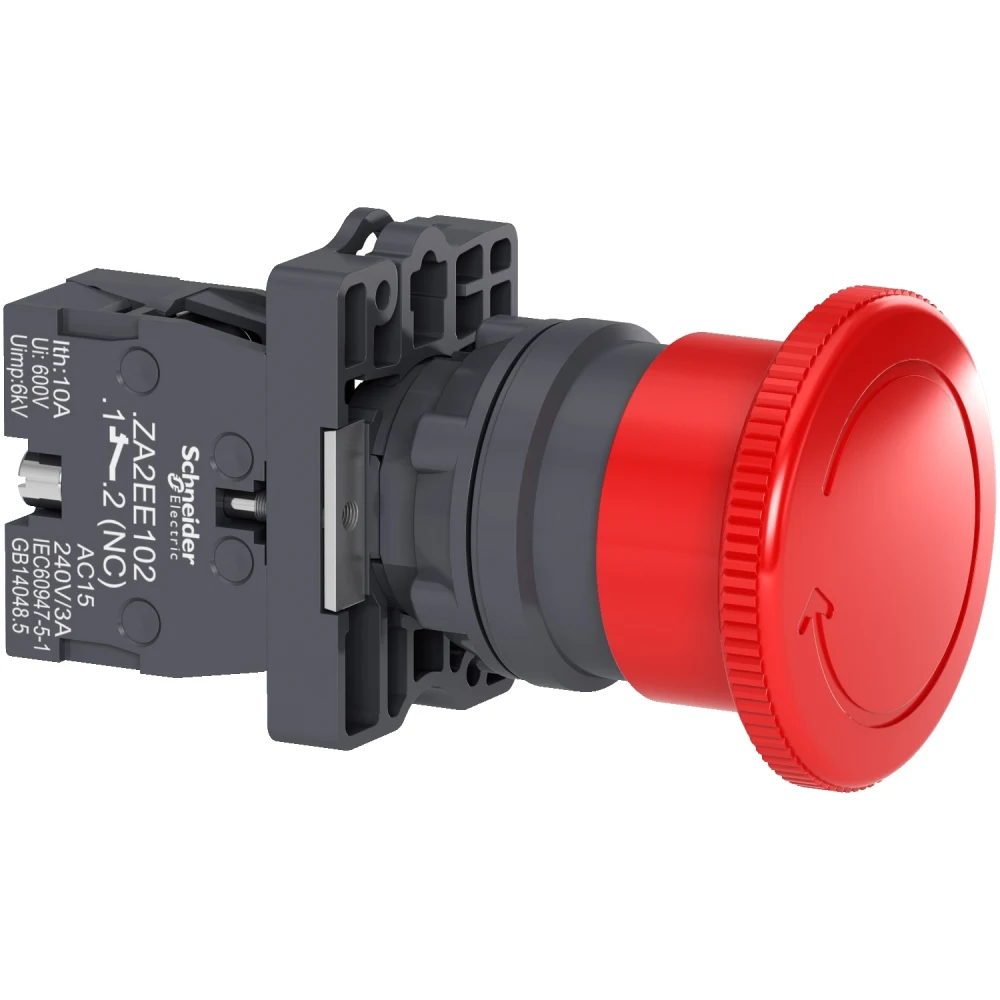 Parada de emergencia XA2ES542 rojo Schneider