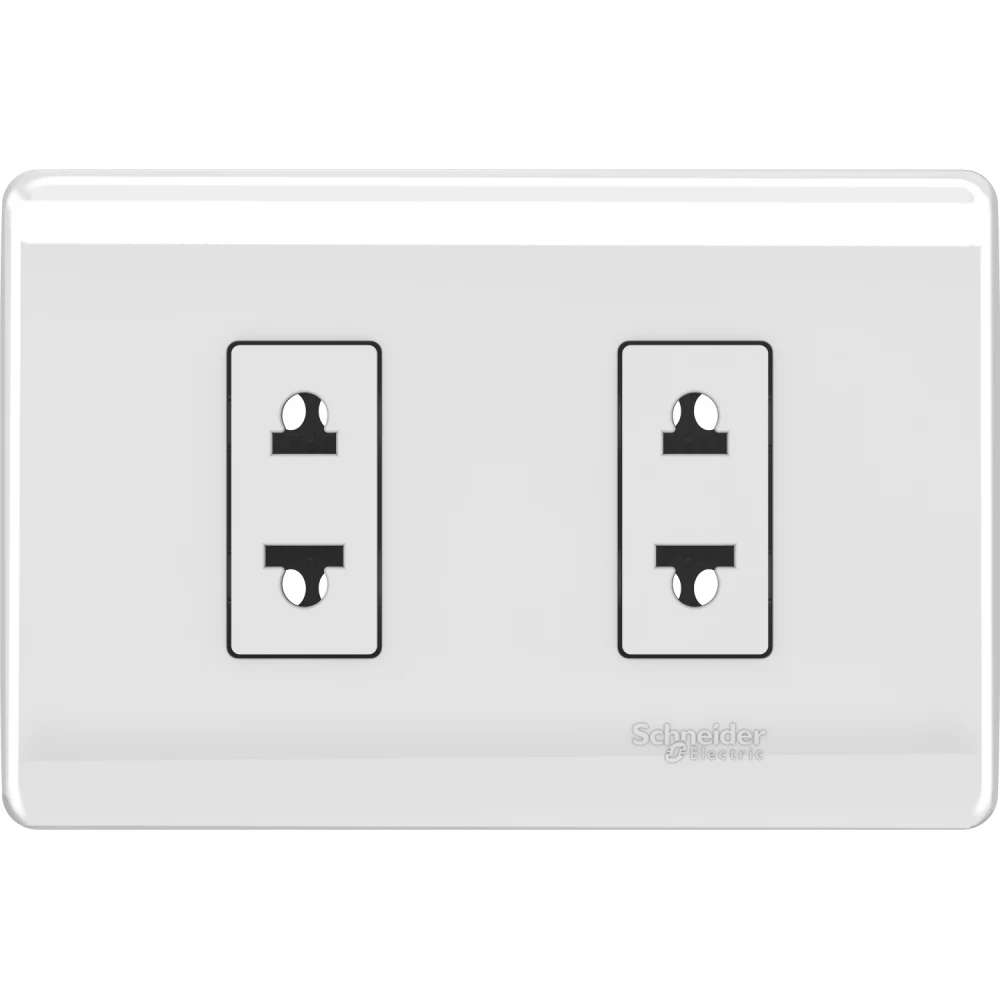 Toma doble euro gen blanc MWD130317532 (0220) Schneider