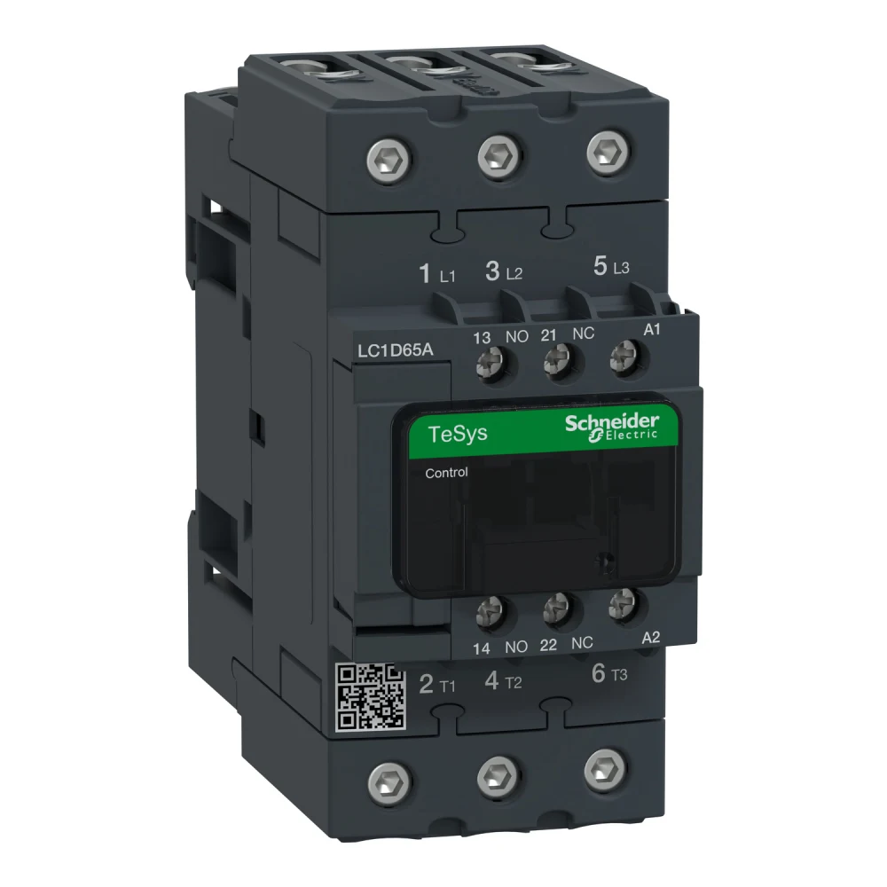 Contactor potencia magnetico 3P 65A AC3 220VAC 1NA+1NC tesys LC1D65AM7 Schneider