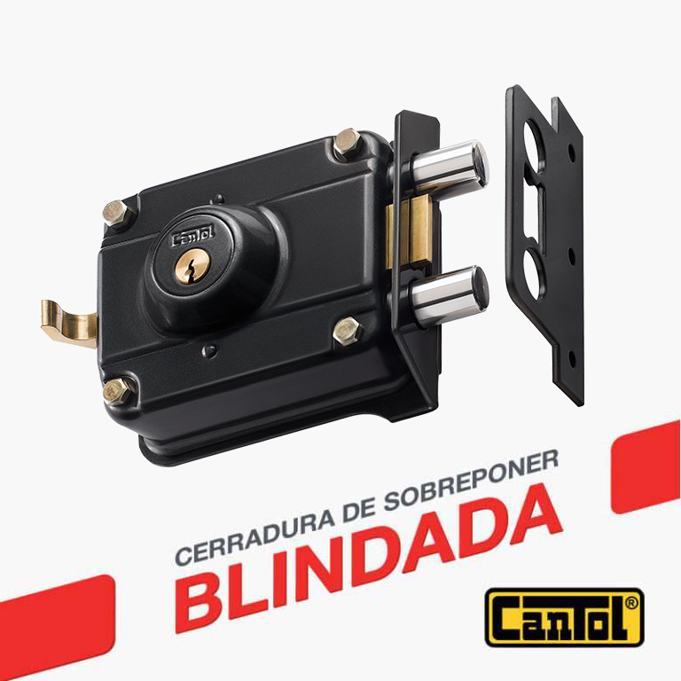 CERRADURA SUPER BLINDADA 2 PINES 700 - CANTOL