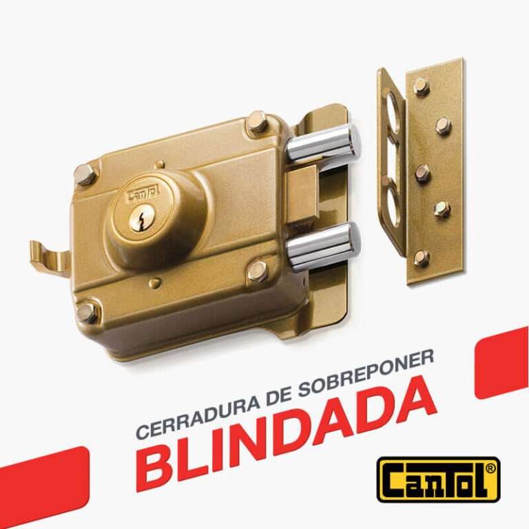 CERRADURA SUPER BLINDADA 2 PINES 800 - CANTOL