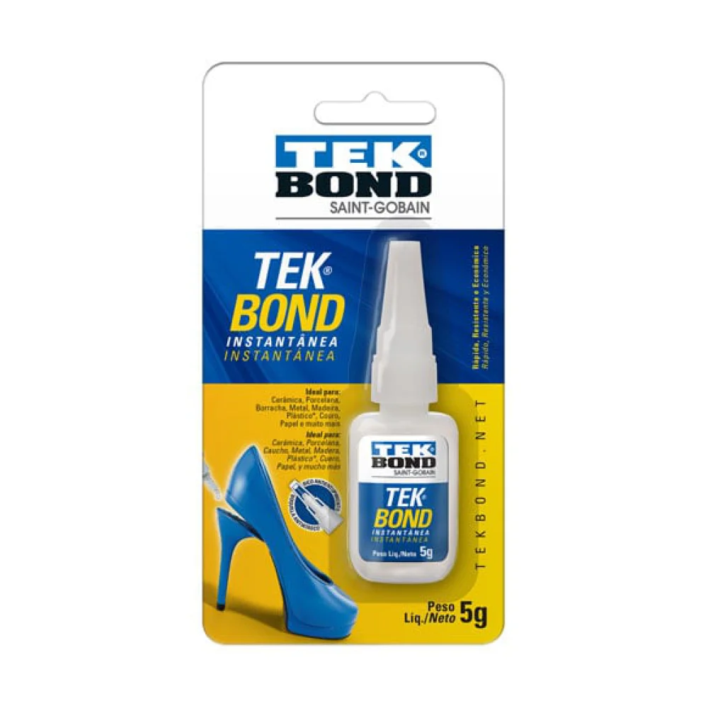 Super glue instant. 5GR tubo blister 69957326446 - Tekbond