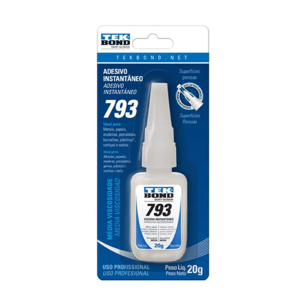 Adhesivo instant. 793 20GR BLIS.CJA10 - Tekbond