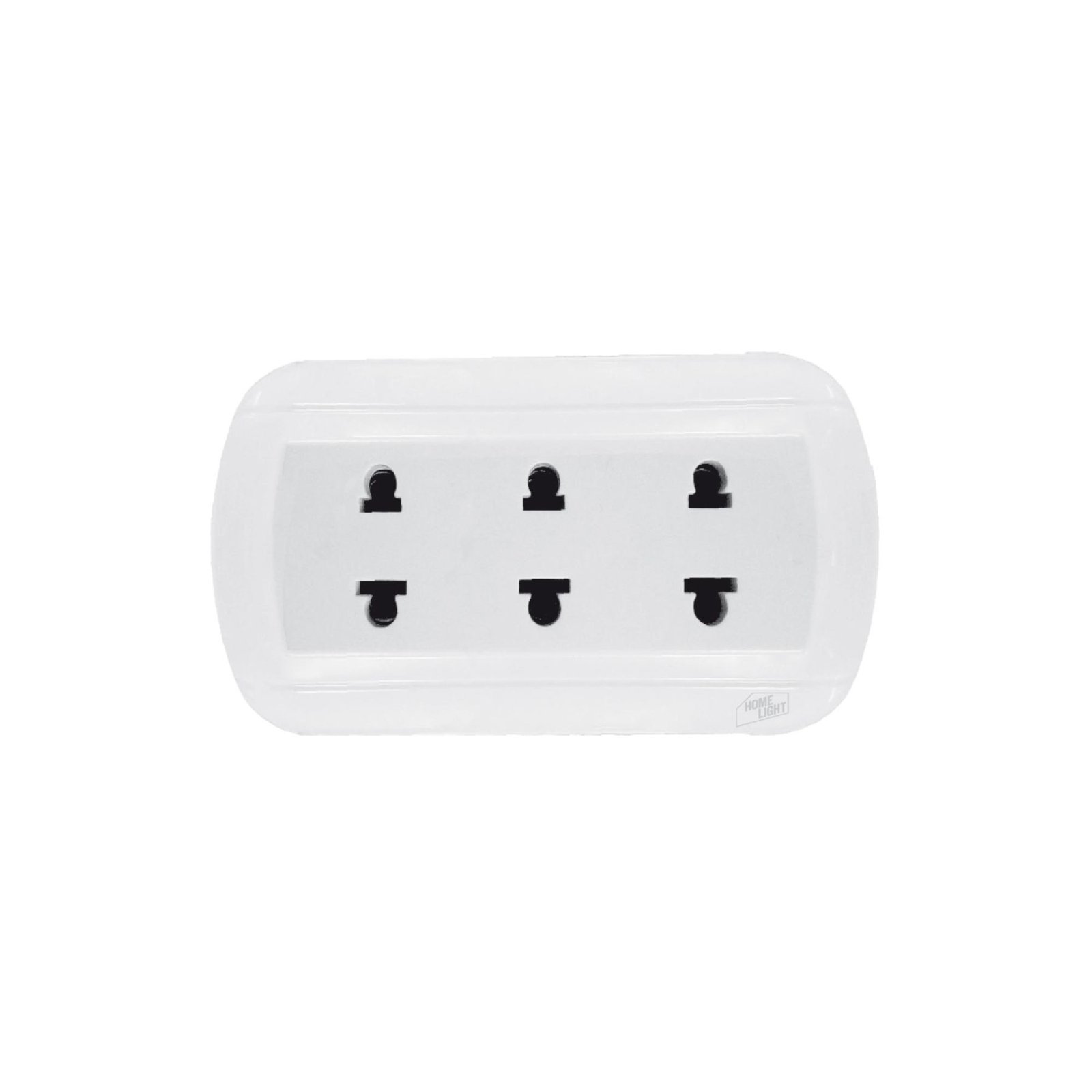 TOMACORRIENTE TRIPLE OVAL S/P CJAX10 046159 - HOME LIGHT