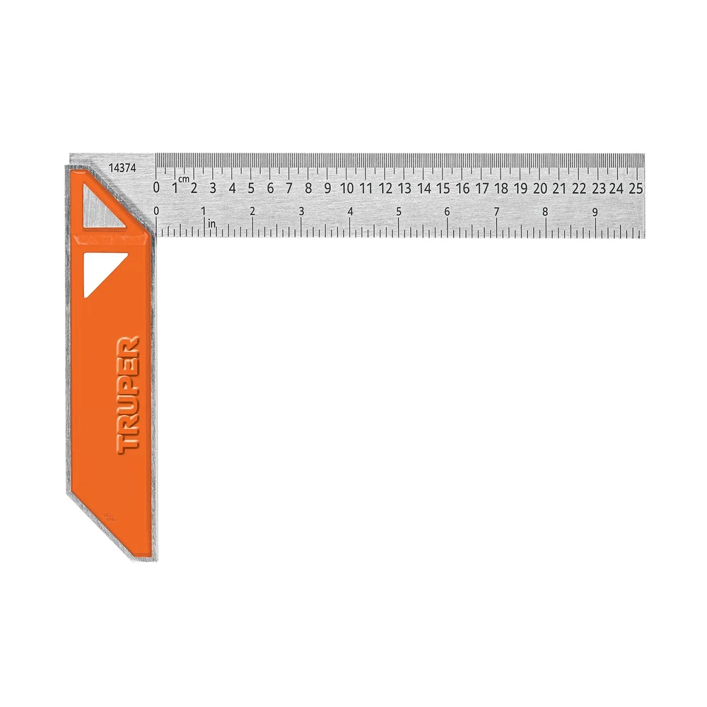 Escuadra 10 p/carpintero mango aluminio 14374 Truper