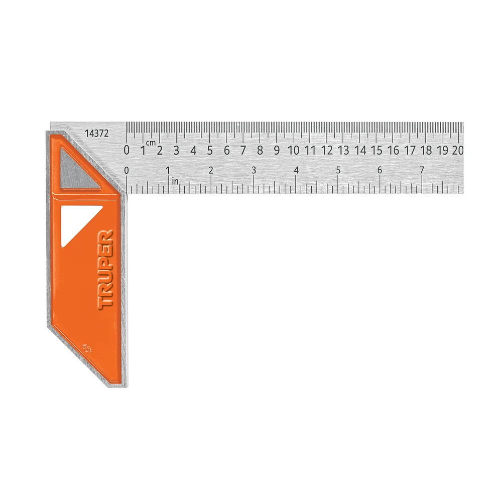 Escuadra 8 p/carpintero 14372 100% aluminio Truper
