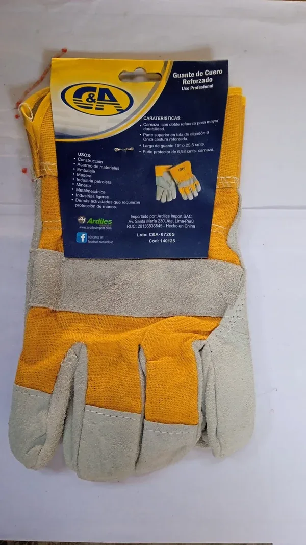 GUANTES DE CUERO REFORZADO CJA120 140125 - C&A